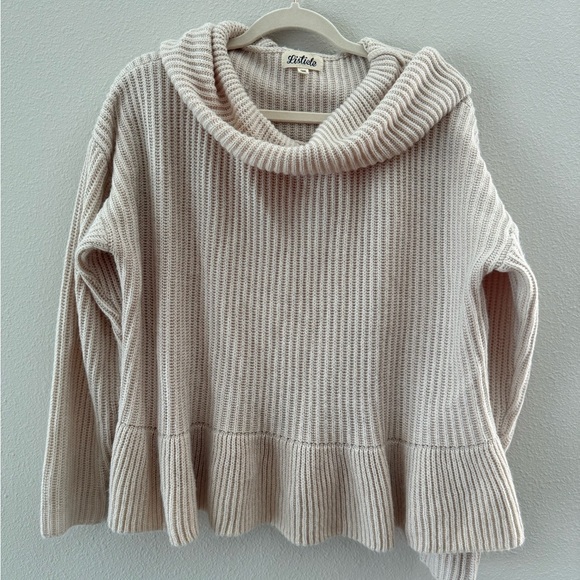 Listicle Sweaters - Listicle Cream Cowl Neck Sweater